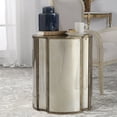 thumbnail image 5 of Uttermost Harlow MDF Wood Mirrored Accent Table in Antique Brass, 5 of 5