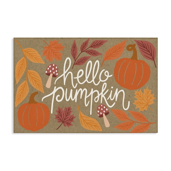 Stupell Industries French Country Rustic Hello Pumpkin Canvas Art, 24 x 16, by Taylor Shannon Designs