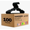 thumbnail image 1 of 100 Ganchos Infantil Ropa Niño Niña Modelo Negro, 1 of 4