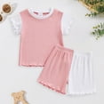 thumbnail image 2 of UAYOTSE Girl Clothes Set Summer Baby 0 6 12 18 24 Months 2T 3T Girl Clothes Shorts Set Floral Summer Outfits Cute Baby Clothes,Sizes 2-3 Years, 2 of 7