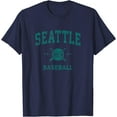 thumbnail image 1 of T-Shirt Vintage Baseball Rétro Design Seattle - comme sur l'Image - 2TG, 1 of 2