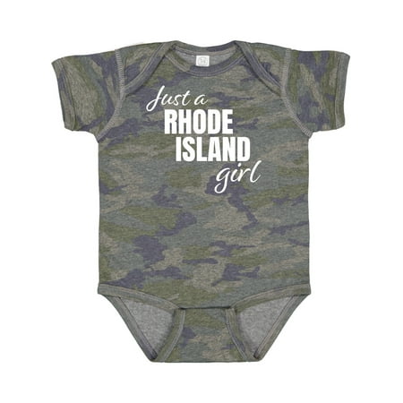 

Inktastic Just a Rhode Island Girl Born and Raised Gift Baby Girl Bodysuit