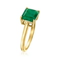 thumbnail image 3 of Ross-Simons 2.70 Carat Emerald East-West Ring in 18kt Gold Over Sterling, Women's, Adult, 3 of 6
