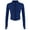 Navy, variant on Womens Lightweight Full Zip Running Track Jacket Workout Slim Fit Yoga Sportwear With Thumb Holes Cropped Athletic Jacket Shapewear Tops Black S