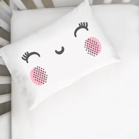 Pink Cheeks Smiley Face Toddler Pillowcase Walmart Com