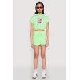 thumbnail image 2 of Women's French Terry Bear Graphic Cropped Hoodie, 2 of 5