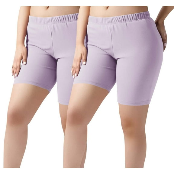 ZQUUVOU Womens Biker Yoga Shorts High Waisted Tummy Control Athletic Gym Shorts with Pockets