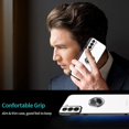 thumbnail image 3 of Compatible with Samsung Galaxy S22+/S22 Plus 5G Case Shockproof Protective Case Ring Kickstand Holder Translucent Frosted Back Soft Silicone TPU Impact-Resistant Bumper Cover - Black, 3 of 16