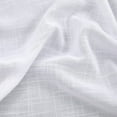 thumbnail image 3 of Pure White Back Tab Linen Textured Curtains 120 Inch Length for Living Room Bedroom Large Window, 10ft Tall Extra Long Boho Semi Sheer Window Drapes for Patio High Ceiling Balcony, Set 2 Panels, 3 of 18