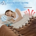 thumbnail image 3 of Brown White Leather Texture Cooling Blanket, Lightweight Breathable Summer Throw Blanket with Double Sided Cold Effect, Abstract Art Cowhide Picnic Beach Blankets Bed Sheet for Hot Sleepers 30"x40", 3 of 8