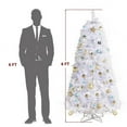thumbnail image 6 of imerelez 6ft Hanging Xmas Tree with Remote, 300 Cool White LEDs & 845 PVC Branches, USB Powered for Home/Office Holiday Decoration, 6 of 10