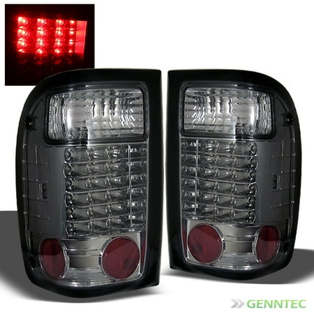Smoked 1993 2000 Ford Ranger Led Tail Lights Rear Brake Smoke Lamp Departments