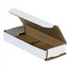 6 1/2x2 1/2x1" White Corrugated Mailing/Shipping Boxes - 50-Case, Secure Packing
