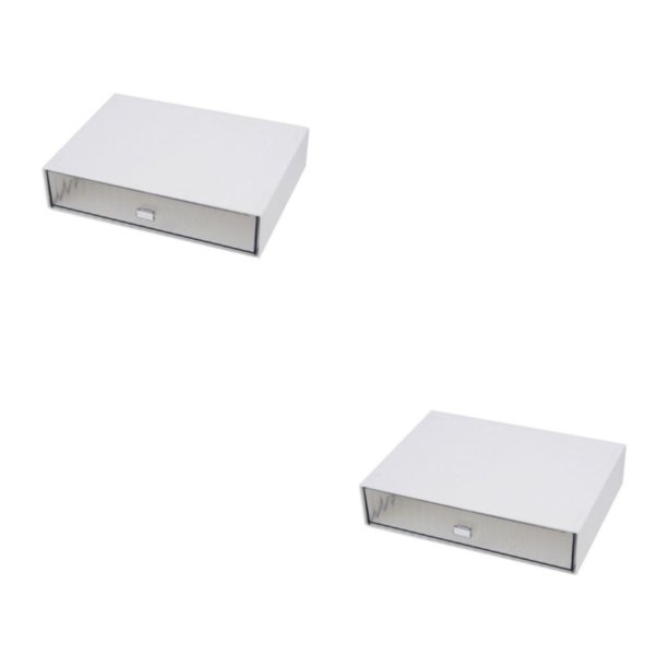 Caja de almacenamiento Billuyoard Organizador de papelería Blanco 1 Cajón 2Conjunto