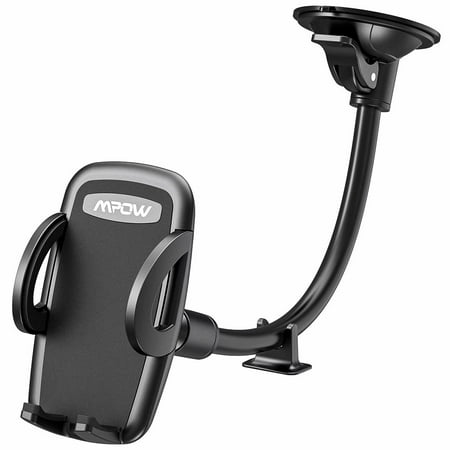 Mpow Car Phone Mount, Windshield Cell Phone Holder Long Arm Car Phone Mount for iPhoneXS/X/8/8Plus/7/6S/6Plus/5S/5, Samsung Galaxy S8 S7 S6 S5, Nexus 5X/6P, LG, HTC and