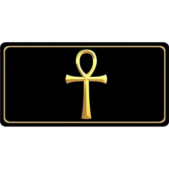 Ankh Key to Eternal Life Photo License Plate