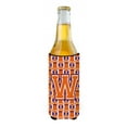 thumbnail image 2 of Carolines Treasures CJ1072-WMUK Letter W Football Orange White and Regalia Ultra Beverage Insulators for slim cans  Slim, 2 of 2