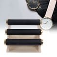 thumbnail image 4 of Bracelet Display Rack, 3 Tier Watch Holder Different Height Removable  For Home  Cloakroom Black, 4 of 8