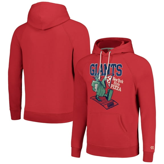 Unisex Homage Red New York Giants NFL x Guy Fieri-s Flavortown Tri-Blend Pullover Hoodie