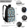 thumbnail image 5 of HUIACONG Bear Dog Pattern Backpack for Middle School Girls Large Capacity Ergonomic Padded Straps Wear‑Resistant for Kids Students 6‑18 Daily Use, 5 of 6