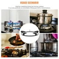 thumbnail image 3 of SHISUYAN Wok Resting Rack 2Pcs 9.1X9.1X1.6In Iron For Stabilizing Wok In Food Stores, 3 of 9