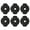 Black, variant on Gieenan 6 Pack Silicone Cymbal Locking Nuts Drum Cymbal Fasteners Quick Releasing