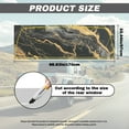 thumbnail image 7 of SEANATIVE Truck Rear Window Decal for Pickup Trucks 66.9 x 22.4 Inch Perforated Vinyl Sticker See Through Graphic Film Automotive Decals Car Accessories Decor, Marble Gold Black, 7 of 7