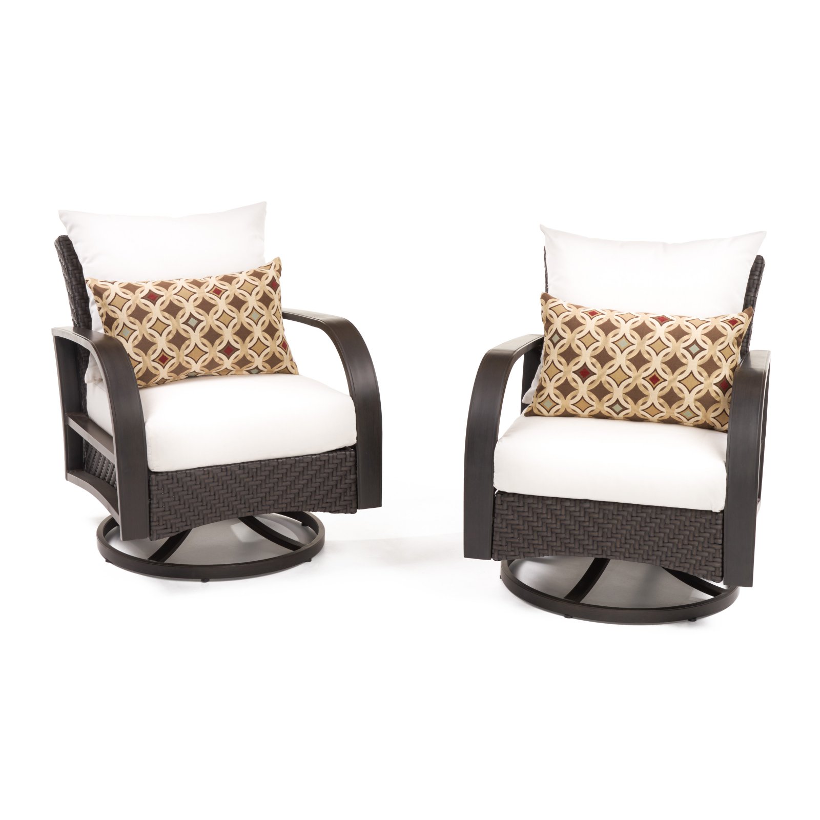 RST Brands Barcelo Swivel Patio Club Chair Set of 2