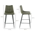 thumbnail image 3 of ALIBI COUNTER STOOL DARK GREEN-SET OF TWO, 3 of 9