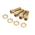 thumbnail image 1 of Disk Brake Screw Washers Set, Screw Washers Set M6 18mm Small Light 4 Sets  For Mountain Bike Gold, 1 of 8