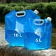 thumbnail image 3 of 3 bote de agua plegable 10 L Bpa libre contenedor de agua 10 L bolsa de agua para acampar bote de agua portátil plegable para beber Feliz Sencillez, 3 of 5