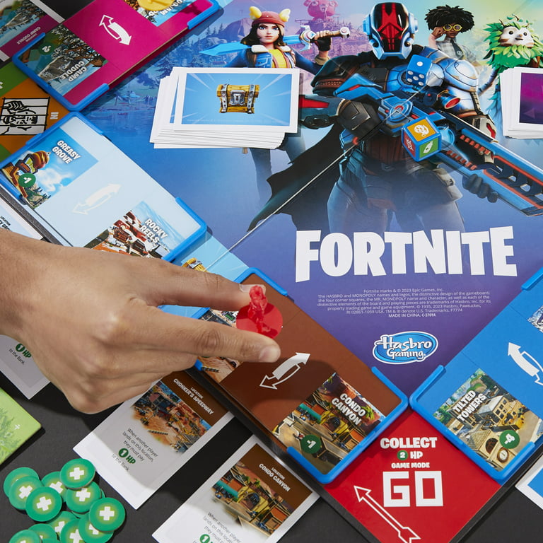 Monopoly Fortnite Flip Edition Board Game for Teens and Family Ages 13 and  Up, 2-4 Players 