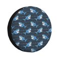 thumbnail image 1 of Fotbe Funny Sharks Funda de Llanta de Repuesto con Estampado, Engrosada, Ajuste Universal para Jeep, Remolque, RV, SUV, Camión-14 inch, 1 of 6