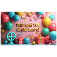 thumbnail image 2 of Farewell Party Event Decorations Best Wishes Celebration Banner with Cupcakes and Balloons Retirement Party Backdrop Who Said You Could Leave Indoor Outdoor, 2 of 8