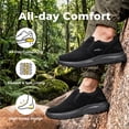 thumbnail image 6 of FitVille Men's Wide Slip on Hiking Shoes with Arch Support Wide Toe Box, 6 of 8