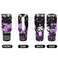 thumbnail image 6 of Kuromi And My Melody 40 Oz Tumbler with Handle And Straw, Vacuum Insulated Stainless Steel Double Wall Water Bottle Travel Coffee Mug, Gifts for Women Boys Girls, 6 of 8