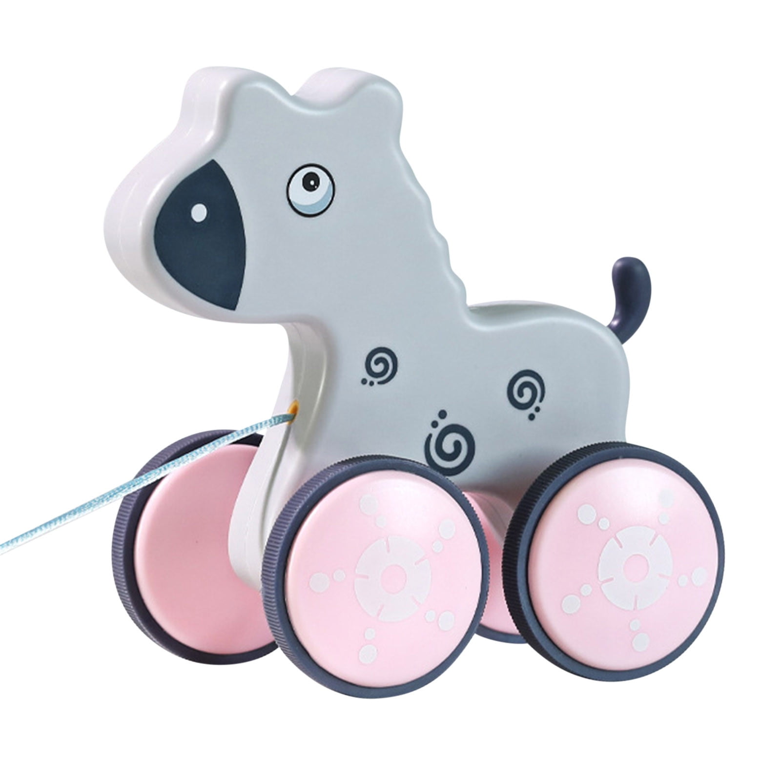 Fridja Toddler Push & Pull Toys, PullAlong Baby Toy with Wheels for