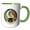 Green/White, variant on 3drose, Kathryn Female Name, Moon, Woman, Black Panther. Gift for a Woman, 15oz Mug