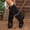 Black, variant on Women Leather Knee High Boots, Square Toe Low Block Heel Wide Calf Tall Boots, Trendy Fold Over Long Booties Beige 7.5(40)