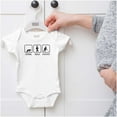 thumbnail image 5 of Crawl Walk Hockey Street Sign Humor Romper Boys or Girls Infant Baby Brisco Brands 6M, 5 of 6