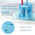 thumbnail image 3 of Eagle Electric Pencil Sharpener, Battery or USB Operated, Dual Holes, Dual Blades, 1 USB Cord Included, Fit for Pencils of Size 6-8mm and 9-12mm, 3 of 7