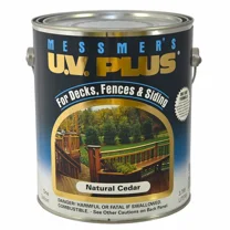 1 gal Messmer's MC-502-1 Natural Cedar U.V. Plus Decks, Fences & Siding Semi-Transparent Oil-Based Stain