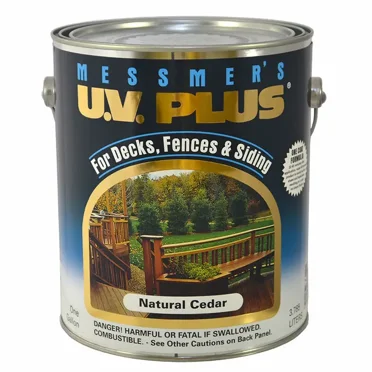 1 gal Messmer's MC-502 Natural Cedar U.V. Plus Decks, Fences & Siding Transparent Oil-Based Stain