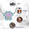 thumbnail image 7 of Pet Urn,Cremation Jewelry Urn Necklace Stainless Steel Double Paw Print Urn Pendant Memorial Ash Keepsake Cremation Jewelry, 7 of 7