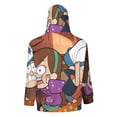 thumbnail image 3 of Gravity Falls Full Zip Hoodies Hooded Long Sleeve Jacket Lightweight Sweatshirt Warm Winter Coats 2XL, 3 of 6