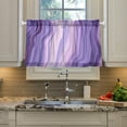 thumbnail image 5 of Coolnut Marble Texture Kitchen Curtains 2 Panels, UV Protected Tier Curtains Half Window Curtains for Guest Room Bathroom Sink Laundry Room Basement,36"x 27", 5 of 6