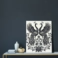 thumbnail image 5 of KLL Artistic Black White Peacocks Print Canvas Wall Art, Canvas Painting Prints Canvas Art Wall Decor Home Decoration for Living Room Bedroom Office, 5 of 6