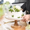 thumbnail image 2 of 1 Set Ceramics Cake Tray Delicate Dessert Tray Cake Showing Stand (White), 2 of 6