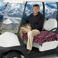 thumbnail image 3 of Yuyamidu Pink Leopard Print Golf Cart Seat Covers Fluffy Golf Cart Seat Towel Blanket Fits in More 2 Person Seats Golf Carts Soft Golf Cart Accessories, 3 of 8
