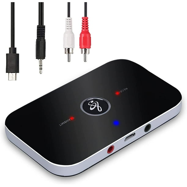 Set de 2 Émetteur Bluetooth 5.0 Récepteur 3.5mm mini transmetteur USB sans  fil - Adaptateur audio